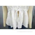 Camicia peplo canale a viscere dolce a v-collo dolce